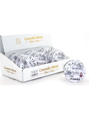 Magicool Taşlı Istanbul Tasarımı El Aynası Ince ALK2481