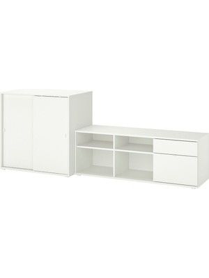 Hobiurun Tv Ünitesi, Beyaz, 242X37X90 cm