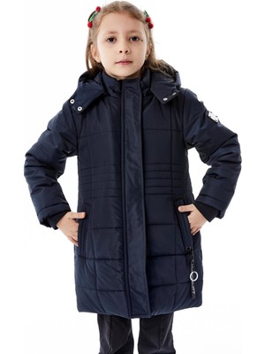 Benitto Kids Kız Çocuk Kapüşonlu Kışlık Şişme Mont 51355