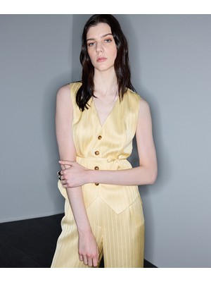 İpekyol Çizgi jakarlı yelek IS1260007013984