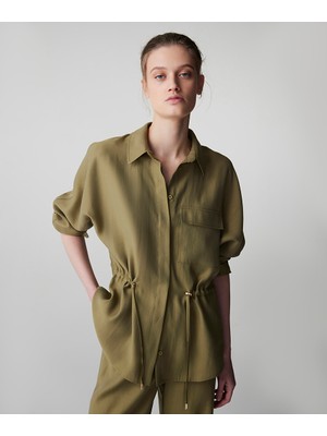 İpekyol Ayarlanabilir bel gömlek ceket IS1260005084176