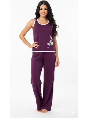 bebekokusu Senfoni Bayan Kolsuz Pijama Takımı 5324