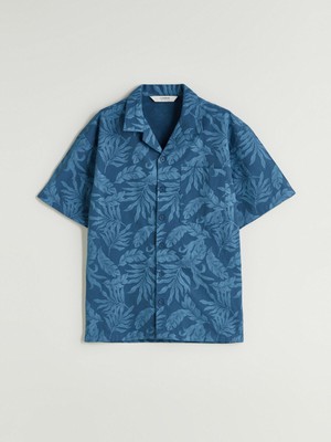 Lc Waikiki Yeni Sezon Desenli Kısa Kollu Erkek Çocuk Gömlek