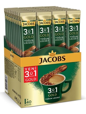 Jacobs 3ü1 Arada Yoğun Lezzet 1 Kutu 40 Adet 18 G