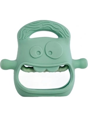 Shoplet Buğz Koyu Yeşil Bebek Silikon Diş Kaşıyıcı