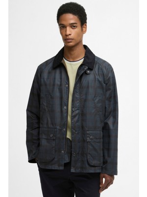 Barbour Tartan Ambleside Yağlı Ceket NY75 Navy Tartan