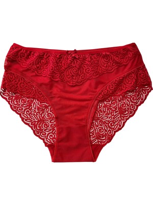 Linotti Bayan Yüksek Bel Büyük Beden Dantel Külot (Xl-2xl)