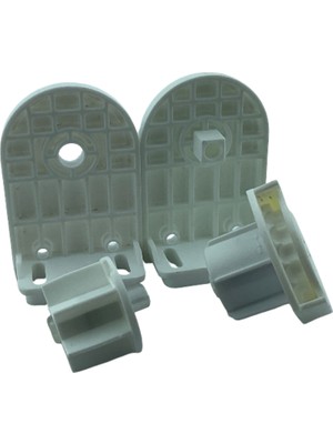 MorPerde 32 lik Stor Perde Jumbo Beyaz Zincir Mekanizma ve Plastik Dişi Ayaklı Takım