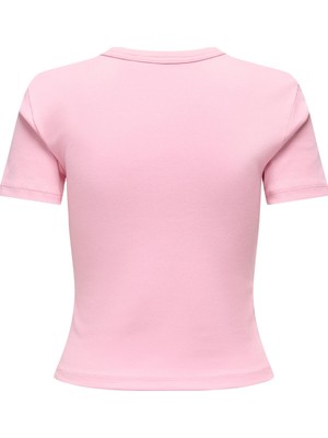 Only Kadın Bisiklet Yaka Basic Tişört - Val Life