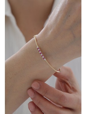 Yavuz Kuyumculuk 14 Ayar Altın Yakut Kelepçe