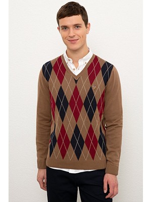 U.S. Polo Assn. Kahverengi Erkek Kazak