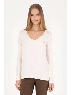 U.S. Polo Assn. Kadın Basic Comfort Fit Sweatshirt