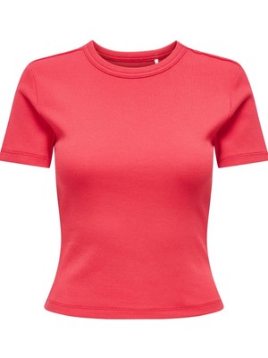 Only Kadın Bisiklet Yaka Basic Tişört - Val Life