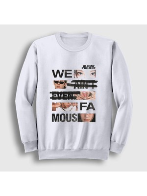 Presmono Unisex Beyaz Famous K-Pop Allday Project Sweatshirt