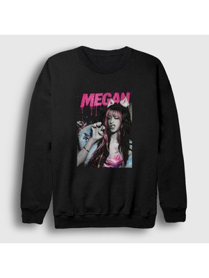 Presmono Unisex Siyah Cat Claw Megan Katseye Sweatshirt