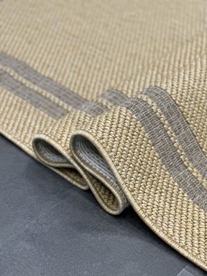 Woolen Halı Woolen Jüt Halı 8107 Hardal