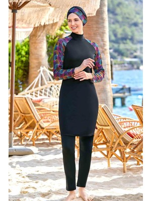 Rozamay Likralı Tesettür Mayo 9232 Siyah