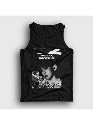 Presmono Unisex Siyah Hello World Byun Baekhyun Baek Hyun Atlet