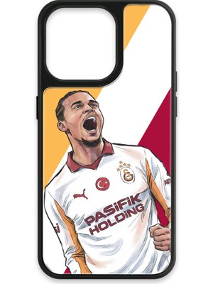 iPhone 13 Pro Uyumlu Galatasaray Leroy Sane Gol Sevinci Cam Lisanslı Telefon Kılıfı