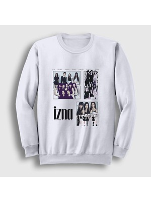 Presmono Unisex Beyaz Girlgroup Izna Izna Sweatshirt