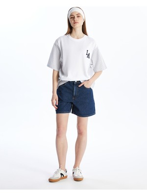 Lc Waikiki Yeni Sezon Bermuda Fit Kadın Jean Şort