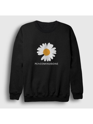 Presmono Unisex Siyah Daisy Peaceminusone G-Dragon Sweatshirt