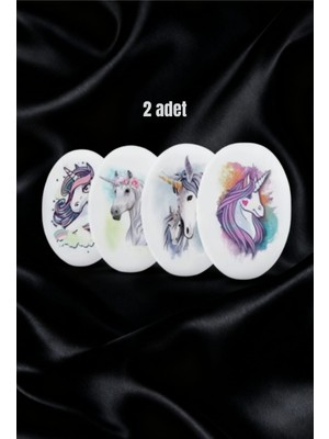Glanart Unicorn Desenli Oval Silgi 2 Adet