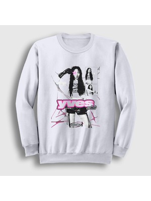 Presmono Unisex Beyaz I Did K-Pop Yves Loona Sweatshirt