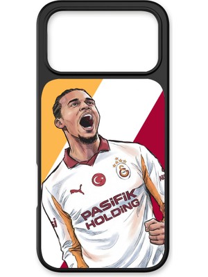 iPhone 17 Pro Uyumlu Galatasaray Leroy Sane Gol Sevinci Cam Lisanslı Telefon Kılıfı