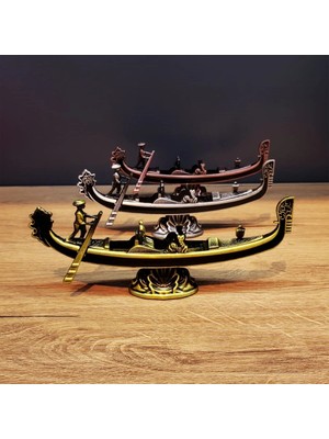 Shoplet Buğz Metal Dekoratif Venedik Kayık