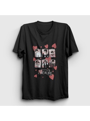 Presmono Unisex Siyah Steady Nct Wish T-Shirt