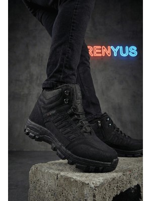 Zerenyus Zr-X6 Su Geçirmez Unisex Içi Kürklü Bot Siyah