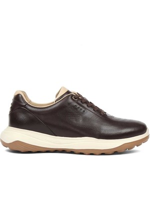 Celal Gültekin Erkek Kahverengi Kalın Tabanlı Deri Sneaker