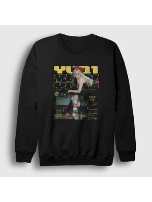 Presmono Unisex Siyah Yuqi I Dle Gidle Sweatshirt