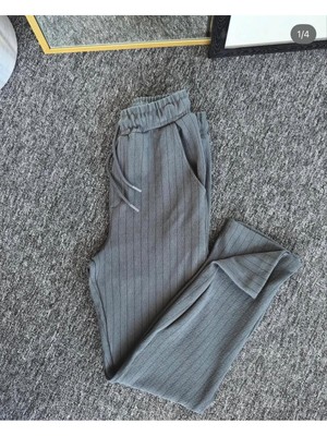 Risil-Nu Company Yeni Sezon Premium Krep Kumaş Çizgi Detaylı Unisex Pantolon