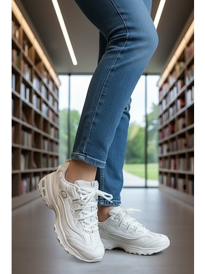 KAFKASLAR AYAKKABI Kalın Tabanlı Skec Unısex Model Ortopedik Sneaker Spor Ayakkabı