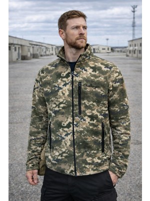 Tough Challenger Outdoor Haki Polar Mont · Tam Fermuar · Üç Cepli · Tüylenme Yapmaz - SA13 004