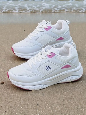 KAFKASLAR AYAKKABI Ultra Hafif Kalın Tabanlı Ortopedik Kadın Sneaker Spor Ayakkabı