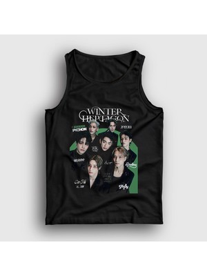 Presmono Unisex Siyah Winter Heptagon K-Pop Got7 Atlet