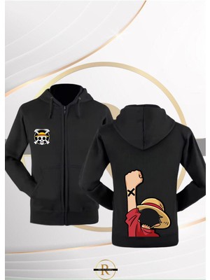 Risil-Nu Company Yeni Sezon Onepiece Sırt Baskılı Içi Şardonlu Kapüşonlu Sweat Ceket