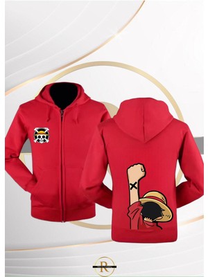 Risil-Nu Company Yeni Sezon Onepiece Sırt Baskılı Içi Şardonlu Kapüşonlu Sweat Ceket
