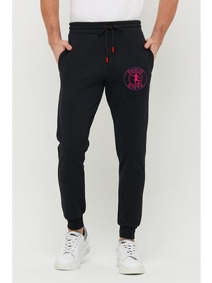 Risil-Nu Company Yeni Sezon Paris Baskılı Içi Pamuklu Kışlık Slim Fit Eşofman Altı