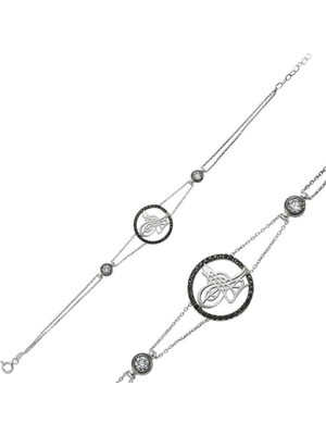 Bazarhane Gümüş Tuğralı Bayan Bileklik