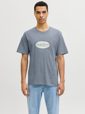 Jack & Jones Jack Jones Erkek Yazı Baskılı Tişört 12297891