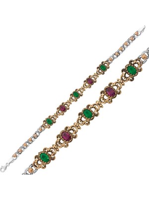 Bazarhane Gümüş Otantik Fantazi Bayan Bileklik