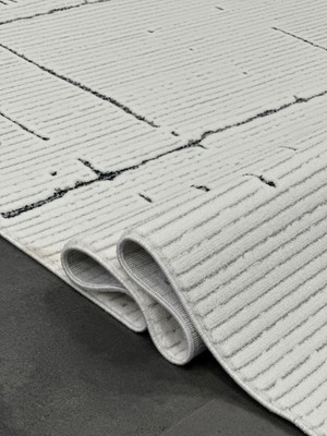 Woolen Halı Lavinia Moden Anti Alerjik Halı 8607 Gri