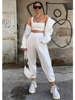 Risil-Nu Company Kalın Pamuklu Eşofman Altı Paçası ve Beli Lastikli Süper Kalite