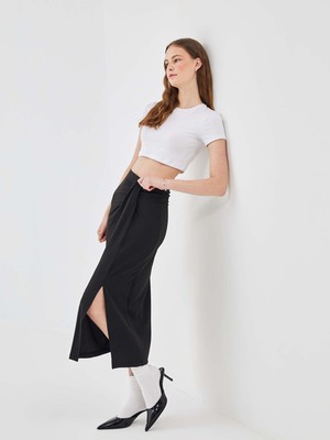 Lc Waikiki Yeni Sezon Kadın Dar Fit Düz Etek