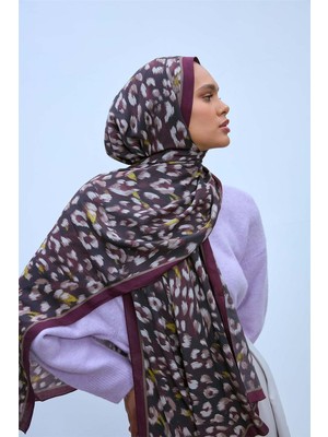 Silk Home Eco Viscose Leopar Desen  Şal 6001 03