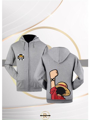 Risil-Nu Company Yeni Sezon Onepiece Sırt Baskılı Içi Şardonlu Kapüşonlu Sweat Ceket